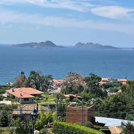 Casa Con Jardin, Piscina Privada Y Vistas A Las Islas Cies 度假居