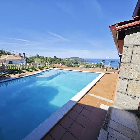 Casa Con Jardin, Piscina Privada Y Vistas A Las Islas Cies 度假居