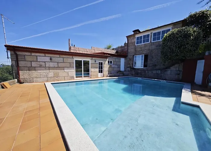 Casa Con Jardin, Piscina Privada Y Vistas A Las Islas Cies 度假居 尼格兰